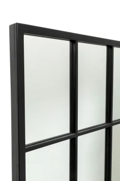 Lustra*KARE Design Lustro Prostokątne Czarne Odwracalne Rama Stalowa 60x140 Cm