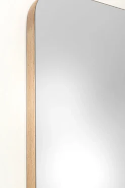 Lustra*KARE Design Lustro Prostokątne Do Salonu Rama Naturalna Dębowa 70x200 Cm
