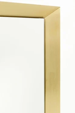 Lustra*KARE Design Lustro Prostokątne Rama Złota Stalowa 80x120 Cm