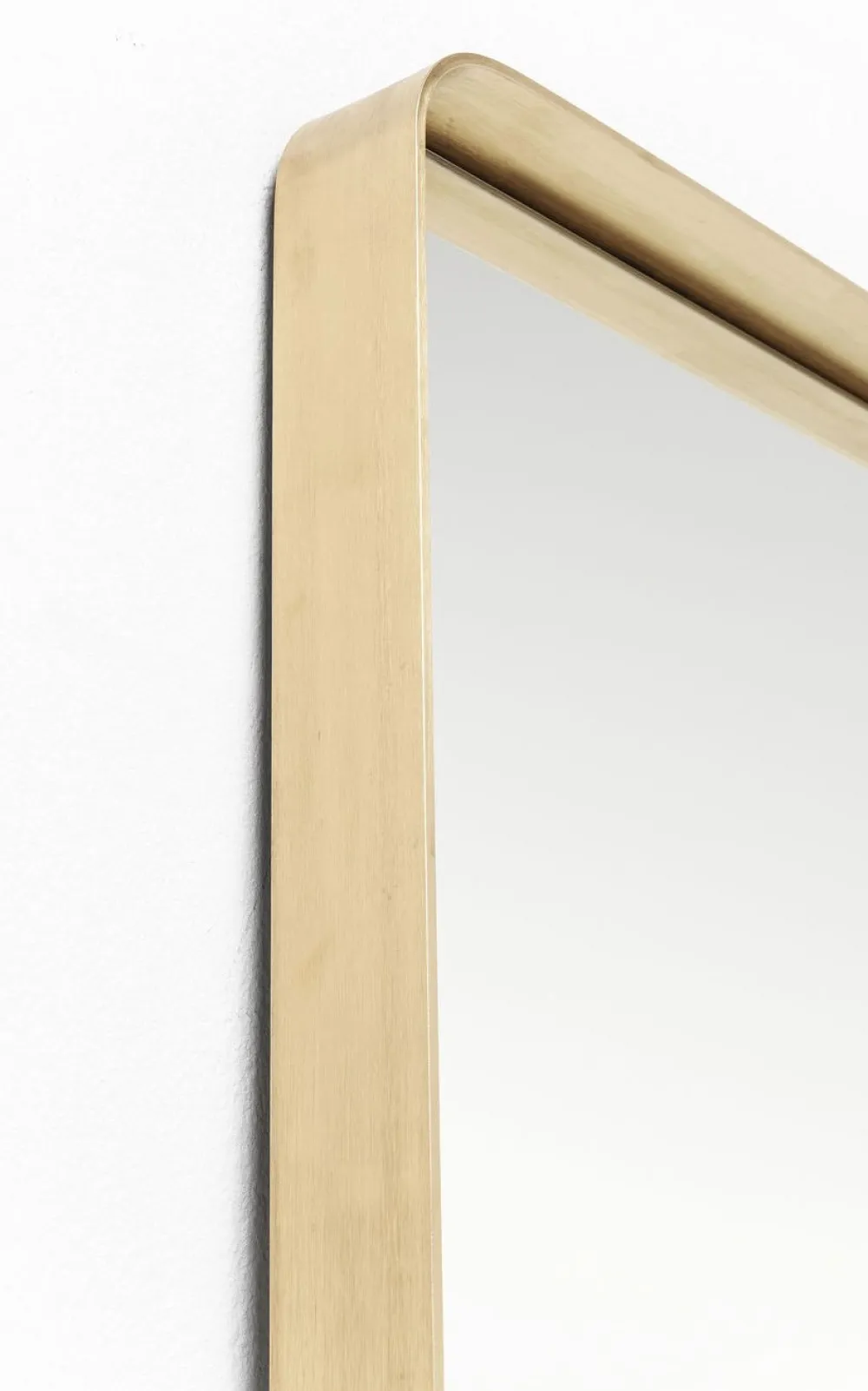 Lustra*KARE Design Lustro Stojące Curve Rectangular 200x70cm Mosiężne