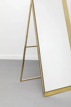 Lustra*KARE Design Lustro Stojące Prostokątne Rama Złota Stalowa 53x160 Cm
