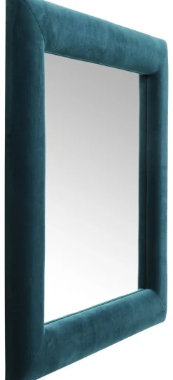 Lustra*KARE Design Lustro Velvet Square 100x100 Cm Niebieskie