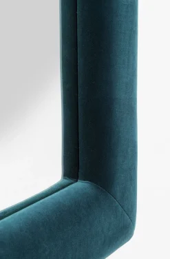 Lustra*KARE Design Lustro Velvet Square 100x100 Cm Niebieskie