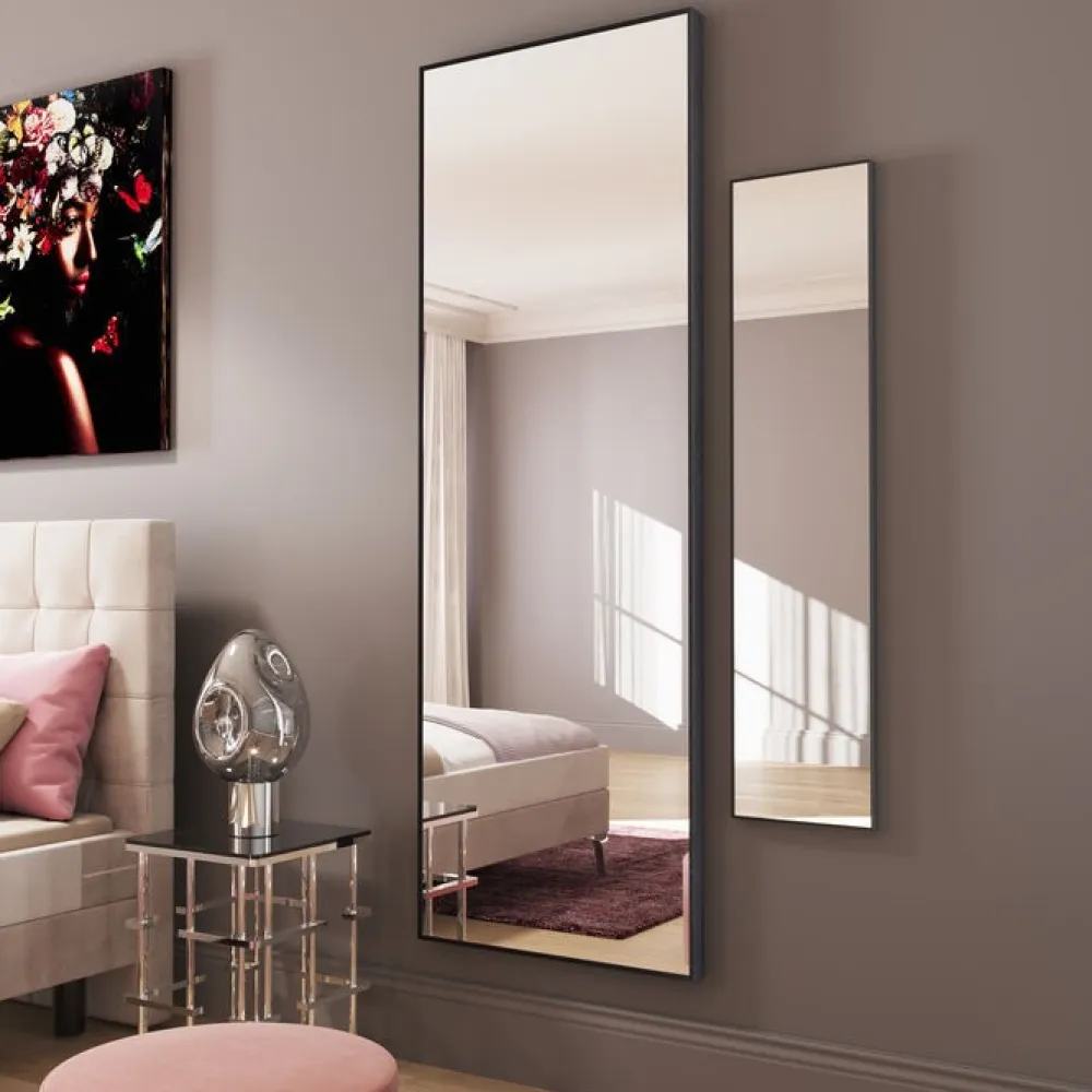 Lustra*KARE Design Lustro Wiszące Bella 30x130 Cm Czarne