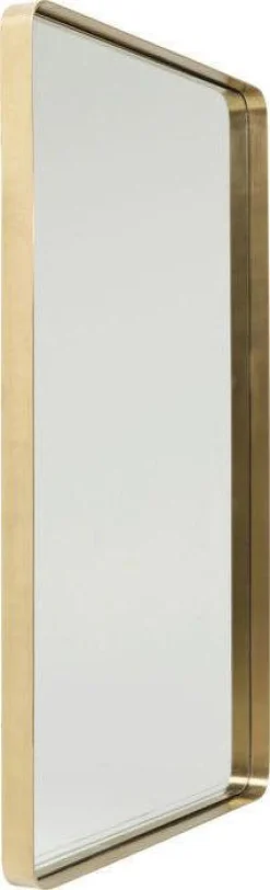 Lustra*KARE Design Lustro Wiszące Curve Rectangular 120x80 Cm Mosiężne