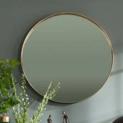 Lustra*KARE Design Lustro Wiszące Curve Round ∅100 Cm Mosiężne