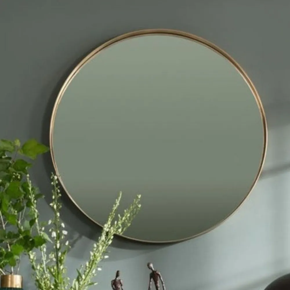 Lustra*KARE Design Lustro Wiszące Curve Round ∅100 Cm Mosiężne