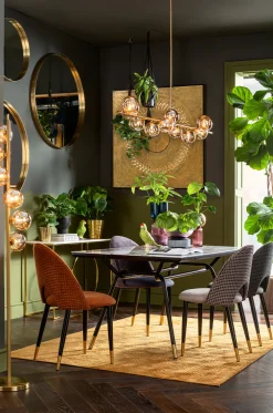 Lustra*KARE Design Lustro Wiszące Curve Round ∅100 Cm Mosiężne