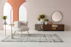 Lustra*KARE Design Lustro Wiszące Do Salonu Rama Czarna Ze Stali Ø80 Cm