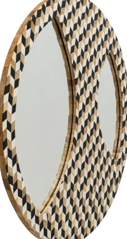 Lustra*KARE Design Lustro Wiszące Okrągłe MDF I żywica Epoksydowa Ø67 Cm