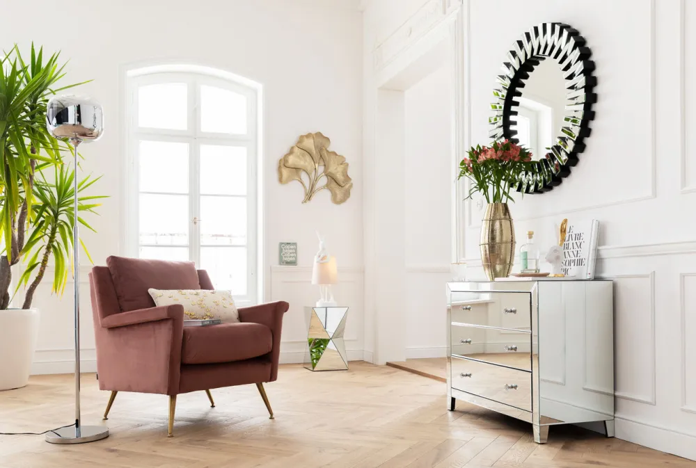 Lustra*KARE Design Lustro Wiszące Sprocket ∅92 Cm Srebrne