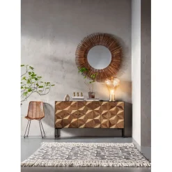 Lustra*KARE Design Lustro Wiszące Sunlight ∅120 Cm Drewniane