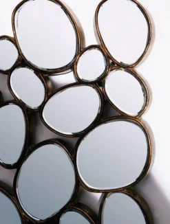 Lustra*KARE Design Lustro Wiszące Water Drops 135x78 Cm Miedziane