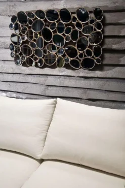 Lustra*KARE Design Lustro Wiszące Water Drops 135x78 Cm Miedziane