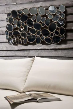 Lustra*KARE Design Lustro Wiszące Water Drops 135x78 Cm Miedziane