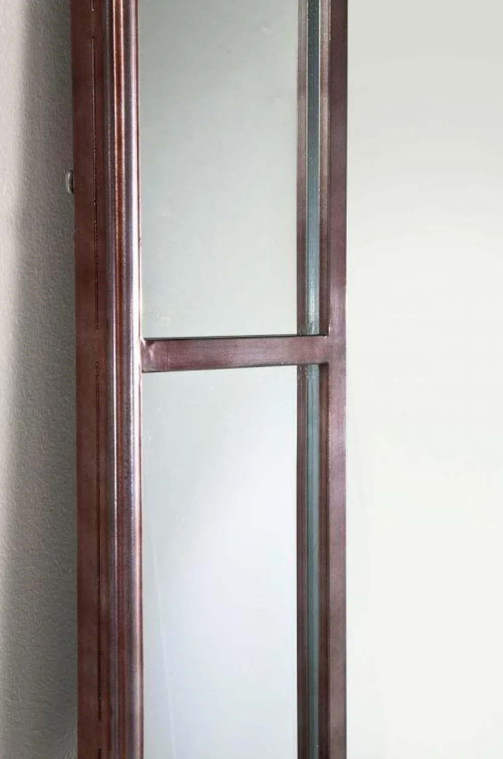 Lustra*KARE Design Lustro Wiszące Window Iron 200x90 Cm Brązowe
