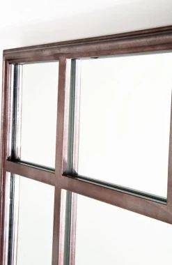 Lustra*KARE Design Lustro Wiszące Window Iron 200x90 Cm Brązowe
