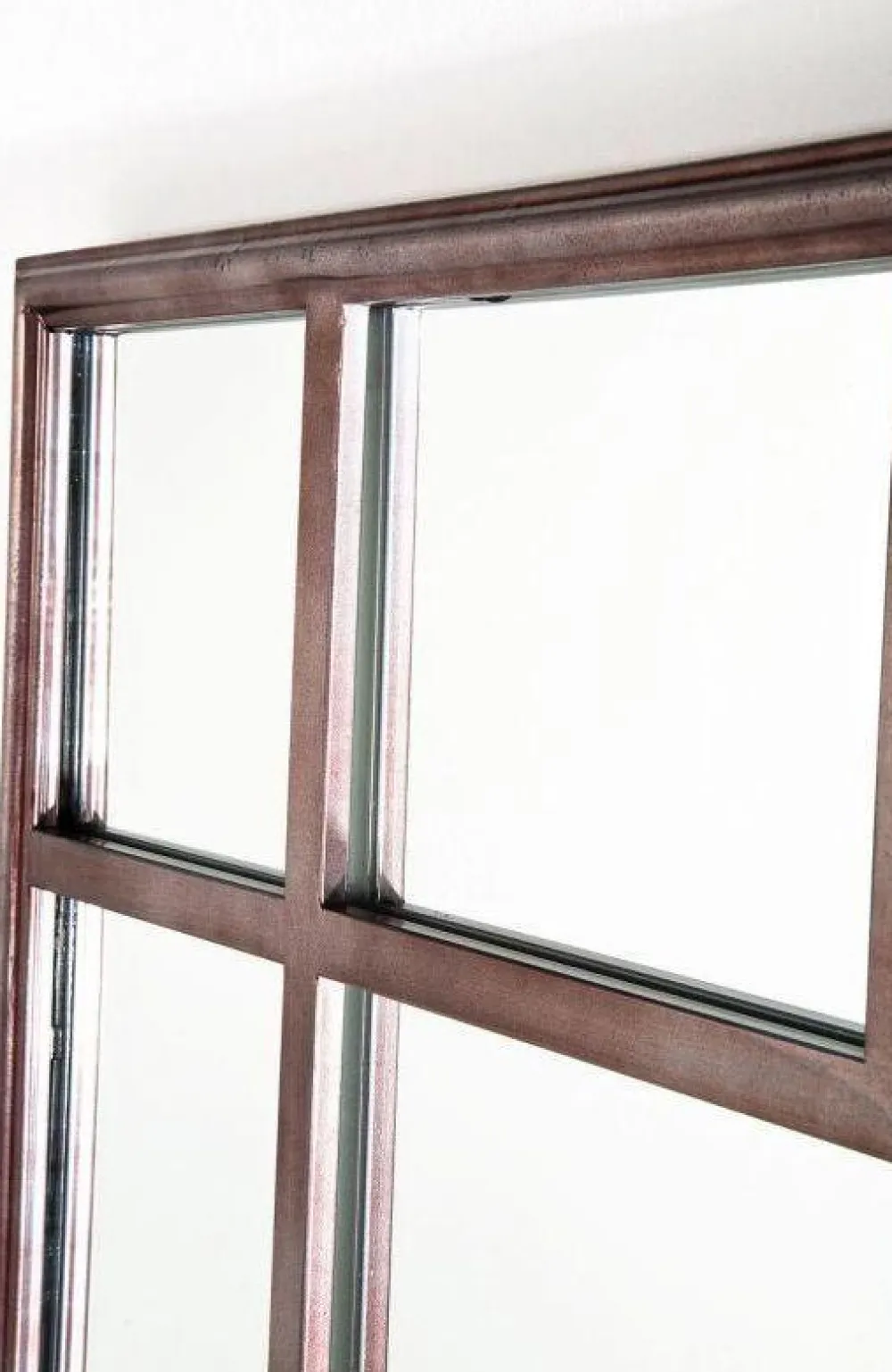 Lustra*KARE Design Lustro Wiszące Window Iron 200x90 Cm Brązowe