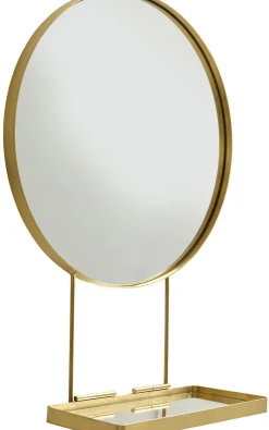 Lustra*KARE Design Lustro Wiszące Z Półką Art ∅60 Cm Złote