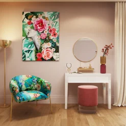 Lustra*KARE Design Lustro Wiszące Z Półką Art ∅60 Cm Złote