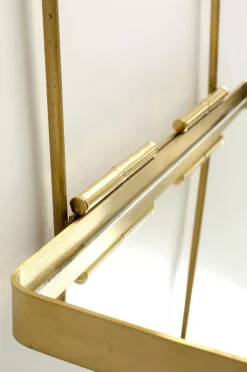 Lustra*KARE Design Lustro Wiszące Z Półką Art ∅60 Cm Złote