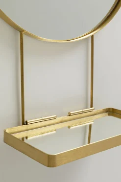 Lustra*KARE Design Lustro Wiszące Z Półką Art ∅60 Cm Złote