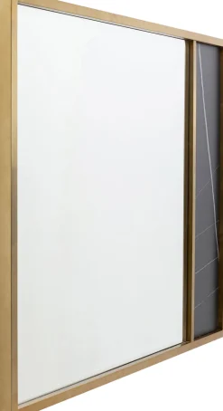 Lustra*KARE Design Lustro W Złotej Ramie Ceramika I Stal 120x100 Cm