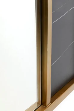 Lustra*KARE Design Lustro W Złotej Ramie Ceramika I Stal 120x100 Cm