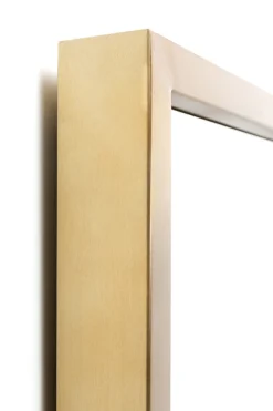 Lustra*KARE Design Lustro W Złotej Ramie Ceramika I Stal 120x100 Cm