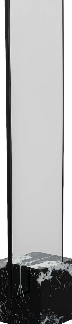 Lustra*KARE Design Lustro Z Czarną Ramą 46x180 Cm Podstawa Z Marmuru