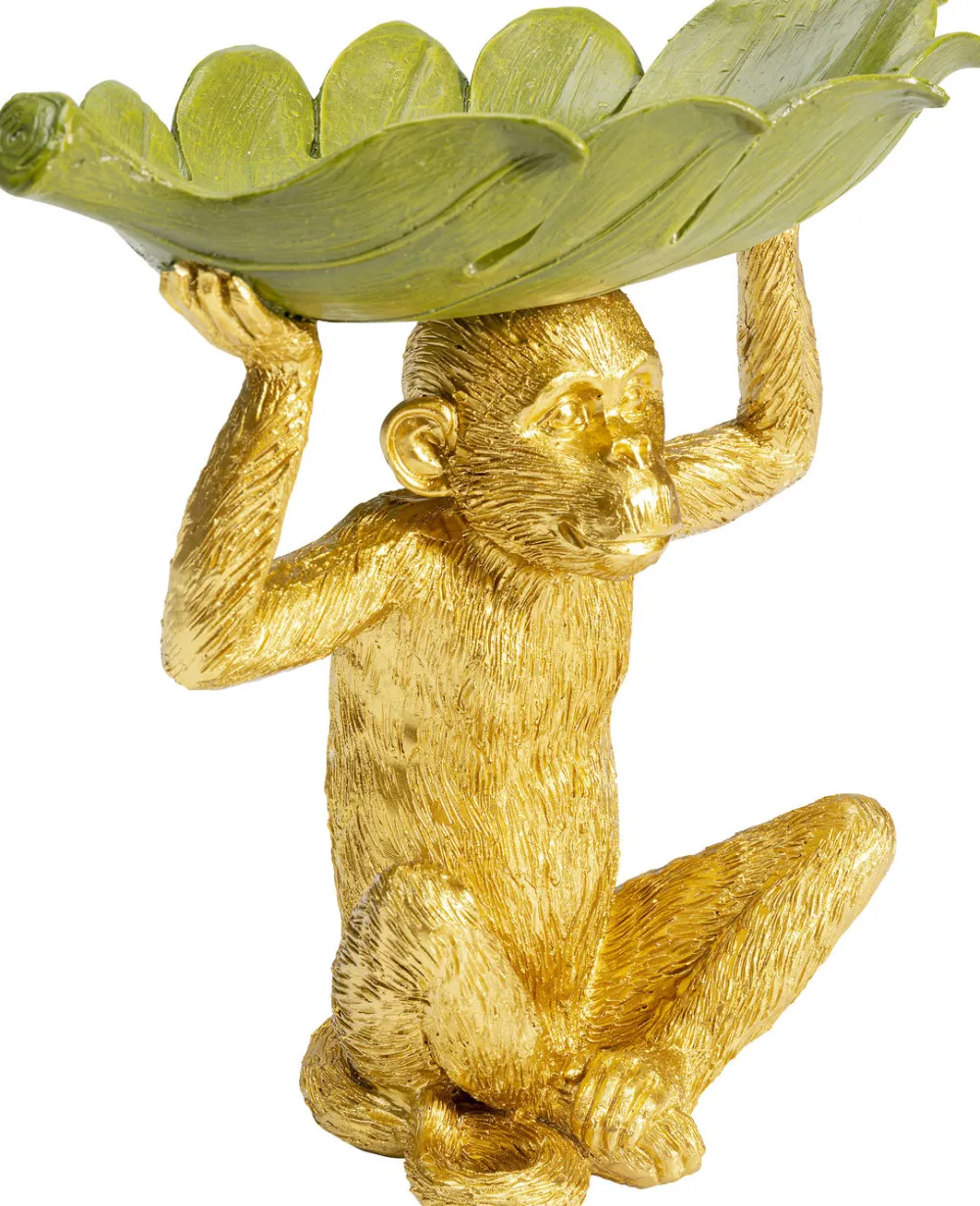 Zastawa Stołowa|Misy*KARE Design Misa Dekoracyjna Banana Leaf 24x22 Cm Zielono-złota