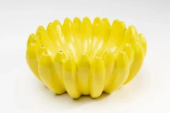 Zastawa Stołowa|Misy*KARE Design Misa Dekoracyjna Ceramiczna żółta Banany Ø30 Cm
