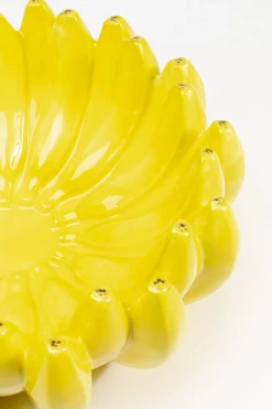Zastawa Stołowa|Misy*KARE Design Misa Dekoracyjna Ceramiczna żółta Banany Ø30 Cm