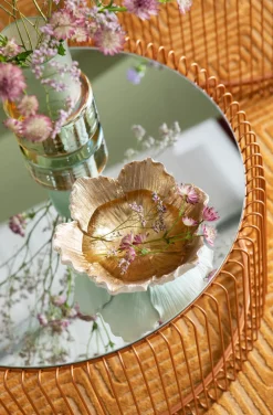 Zastawa Stołowa|Misy*KARE Design Misa Dekoracyjna Flower Bloom Ø20 Cm Kremowo-złota