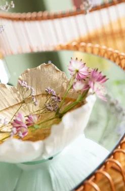 Zastawa Stołowa|Misy*KARE Design Misa Dekoracyjna Flower Bloom Ø20 Cm Kremowo-złota