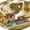 Zastawa Stołowa|Misy*KARE Design Misa Dekoracyjna Jade 32x30 Cm Aluminium Złota