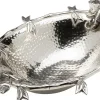 Zastawa Stołowa|Misy*KARE Design Misa Dekoracyjna Srebrna Z Aluminium Motyw Słoni 47x35 Cm