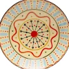Zastawa Stołowa|Misy*KARE Design Misa Dekoracyjna Z Ceramiki Boho Kolorowe Wzory Ø33 Cm