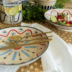 Zastawa Stołowa|Misy*KARE Design Misa Dekoracyjna Z Ceramiki Boho Kolorowe Wzory Ø27 Cm
