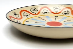 Zastawa Stołowa|Misy*KARE Design Misa Dekoracyjna Z Ceramiki Boho Kolorowe Wzory Ø27 Cm
