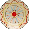 Zastawa Stołowa|Misy*KARE Design Misa Dekoracyjna Z Ceramiki Boho Kolorowe Wzory Ø28 Cm