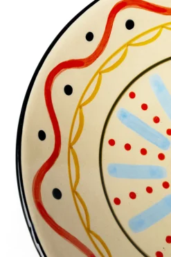Zastawa Stołowa|Misy*KARE Design Misa Dekoracyjna Z Ceramiki Boho Kolorowe Wzory Ø28 Cm