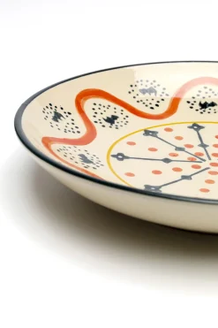 Zastawa Stołowa|Misy*KARE Design Misa Dekoracyjna Z Ceramiki Boho Kolorowe Wzory Ø22 Cm