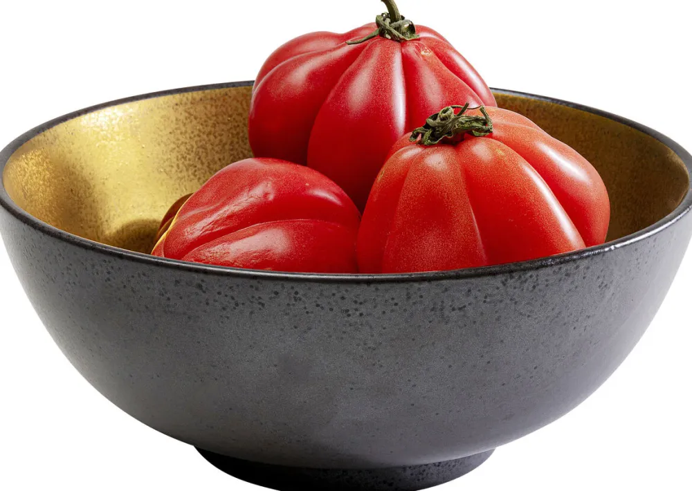 Zastawa Stołowa|Misy*KARE Design Misa Z Porcelany Czarno-złota Ø21 Cm 1,4 L