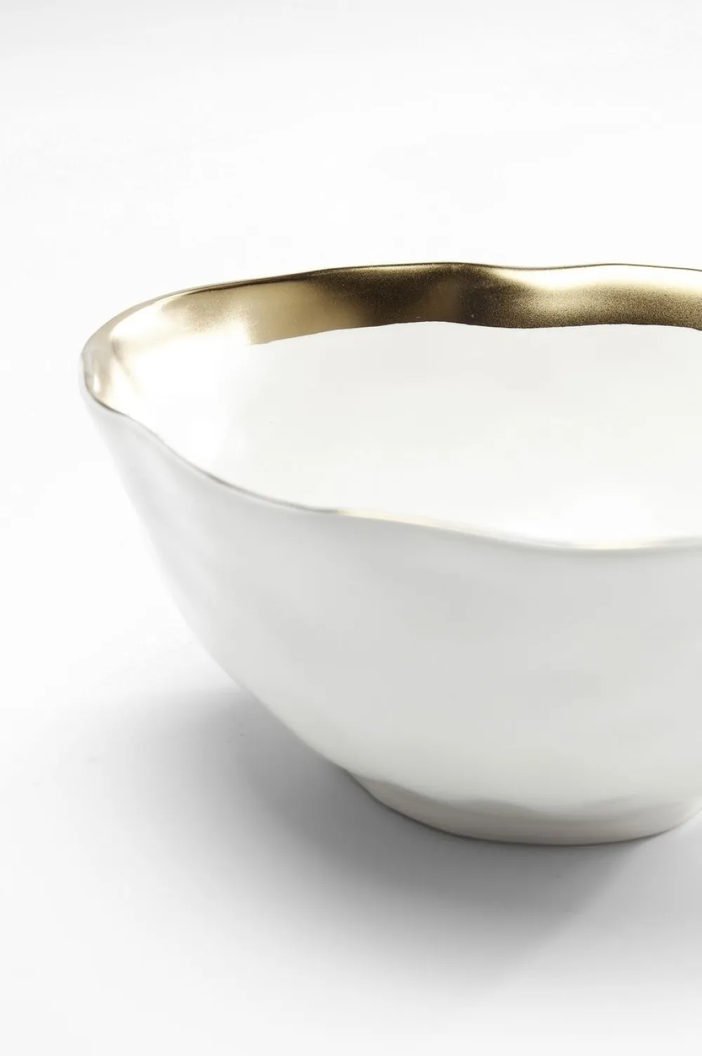 Zastawa Stołowa|Miseczki*KARE Design Miska Bell Ø15 Cm Biało-złota