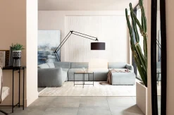 Sofy Modułowe|Pufy*KARE Design Moduł - Pufa Lucca 86x76 Cm Szara