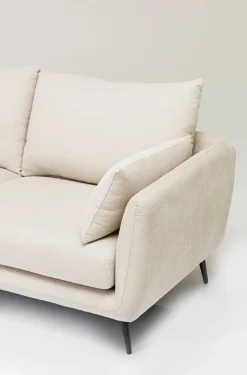 Narożniki*KARE Design Narożnik Amalfi 275x159 Cm Kremowy Lewy