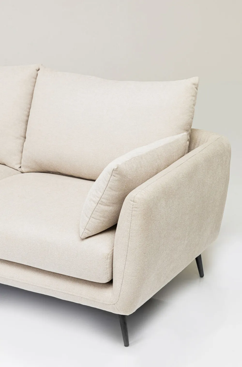Narożniki*KARE Design Narożnik Amalfi 275x159 Cm Kremowy Lewy