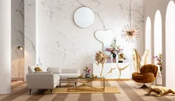 Narożniki*KARE Design Narożnik Amalfi 275x159 Cm Kremowy Prawy