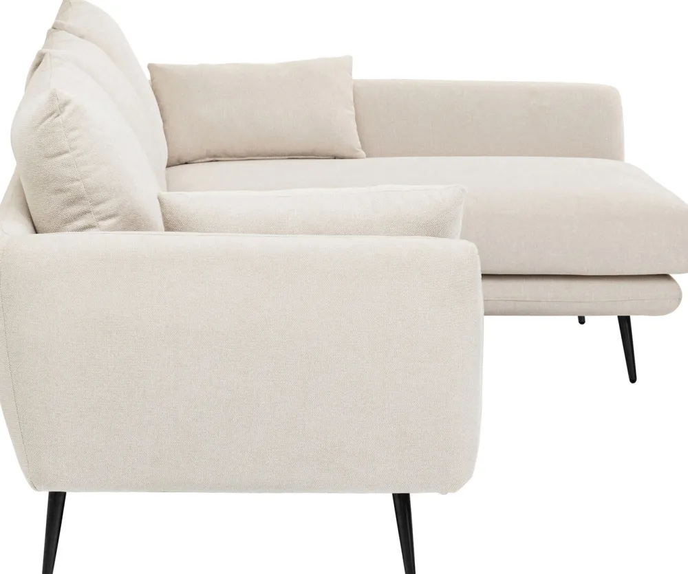 Narożniki*KARE Design Narożnik Amalfi 275x159 Cm Kremowy Prawy